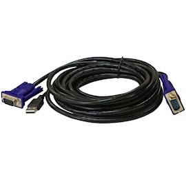 კაბელი D-Link DKVM-CU3/B1A, 3M, KVM Switch Cable, Black